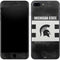 Michigan State University Black and White Stripes iPhone 8 Plus Skin