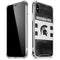 Michigan State University Black and White Stripes iPhone X/XS Clear Case