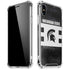 Michigan State University Black and White Stripes iPhone X/XS Clear Case