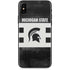 Michigan State University Black and White Stripes iPhone XS Max Skin