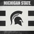 Michigan State University Black and White Stripes iPhone XS Skin