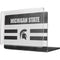 Michigan State University Black and White Stripes MacBook Pro 14in (2021-24) Case plus Skin