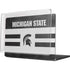 Michigan State University Black and White Stripes MacBook Pro 14in (2021-24) Case plus Skin