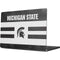 Michigan State University Black and White Stripes Apple MacBook Pro 14-inch Skin