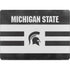 Michigan State University Black and White Stripes Apple MacBook Pro 14-inch Skin