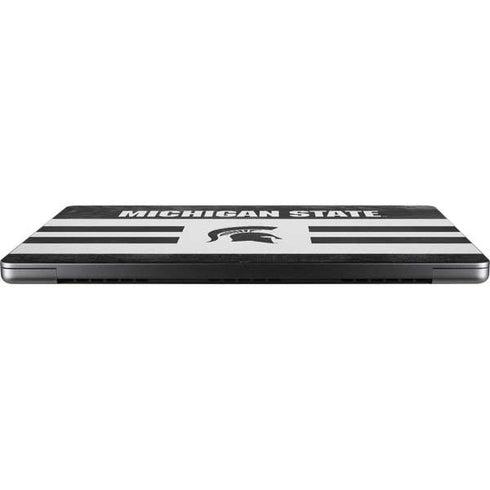Michigan State University Black and White Stripes Apple MacBook Pro 14-inch Skin