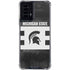 Michigan State University Black and White Stripes Moto G Power 5G (2024) Clear Case