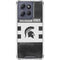 Michigan State University Black and White Stripes Moto G Power 5G (2025) Clear Case