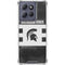 Michigan State University Black and White Stripes Moto G Stylus 5G (2025) Clear Case
