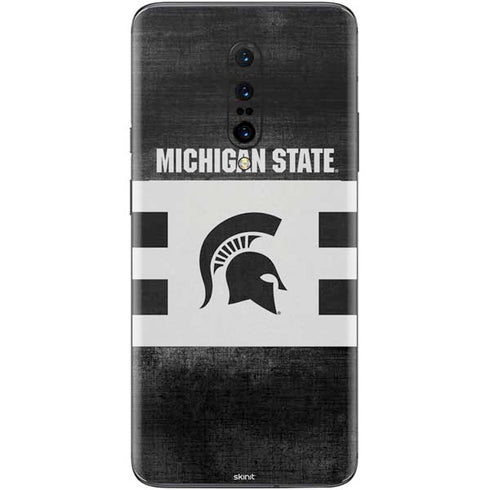 Michigan State University Black and White Stripes OnePlus 7 Pro Skin
