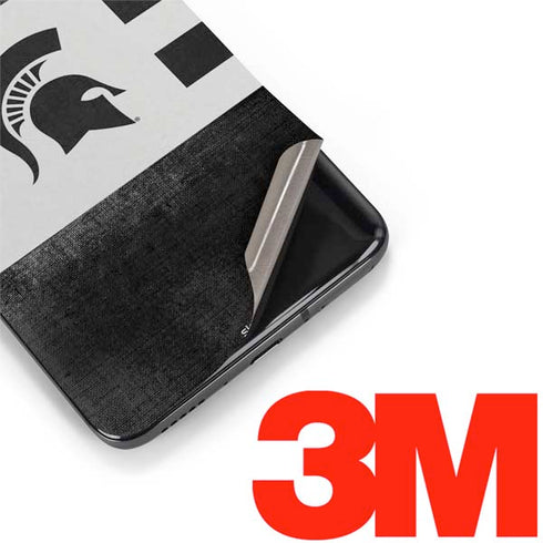 Michigan State University Black and White Stripes OnePlus 7 Pro Skin