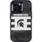 Michigan State University Black and White Stripes Otterbox Defender iPhone Skin