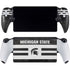 Michigan State University Black and White Stripes PlayStation Portal Remote Player Skin