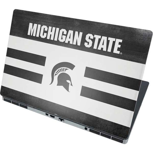 Michigan State University Black and White Stripes Dell Precision Skin