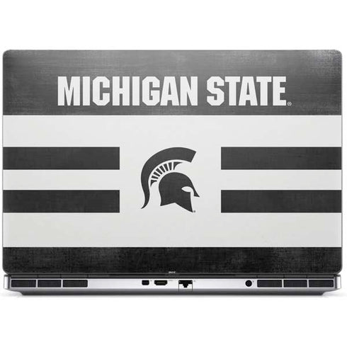 Michigan State University Black and White Stripes Dell Precision Skin
