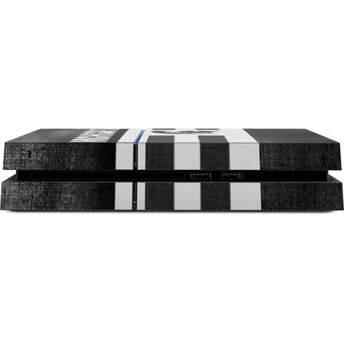 Michigan State University Black and White Stripes PS4 Console Skin