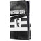 Michigan State University Black and White Stripes PS5 Pro Disk Console Skin