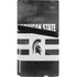 Michigan State University Black and White Stripes PS5 Pro Disk Console Skin
