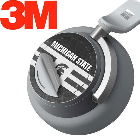 Michigan State University Black and White Stripes Surface Headphones Skin