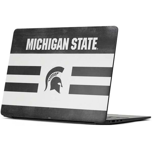 Michigan State University Black and White Stripes Surface Laptop 7 13.8in Skin