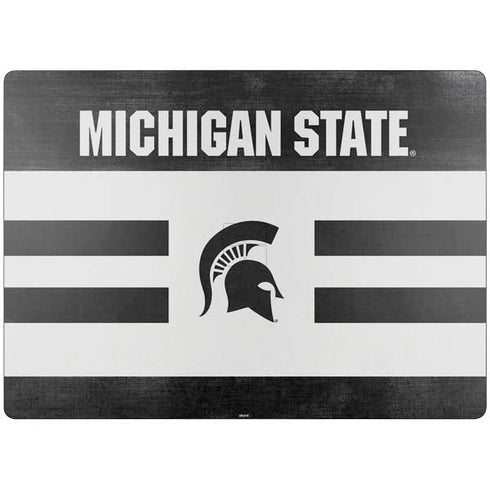 Michigan State University Black and White Stripes Surface Laptop 7 13.8in Skin