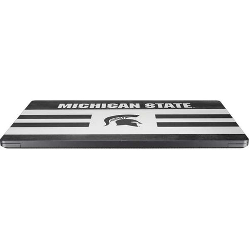 Michigan State University Black and White Stripes Surface Laptop 7 13.8in Skin
