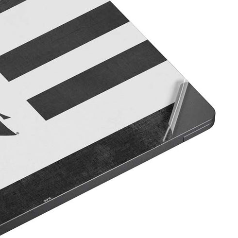 Michigan State University Black and White Stripes Surface Laptop 7 13.8in Skin