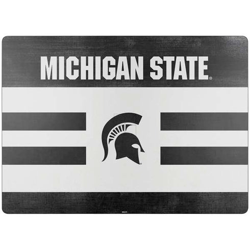Michigan State University Black and White Stripes Surface Laptop 7 15in Skin