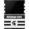 Michigan State University Black and White Stripes Surface Pro 6 Skin