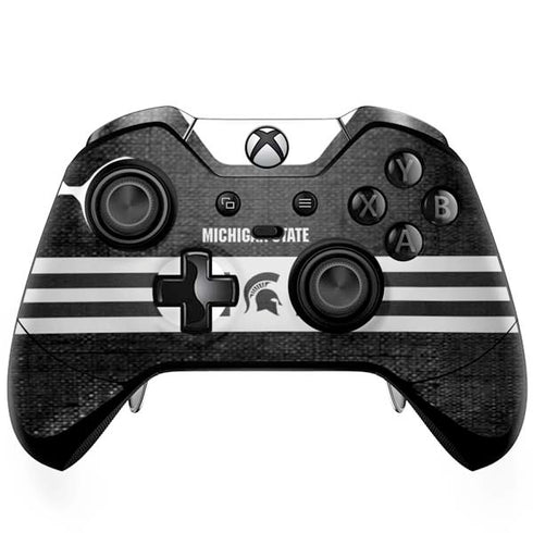 Michigan State University Black and White Stripes Xbox One Elite Controller Skin