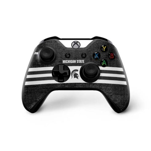 Michigan State University Black and White Stripes Xbox One X Controller Skin