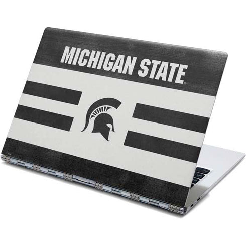 Michigan State University Black and White Stripes Yoga 910 2-in-1 14in Touch-Screen Skin