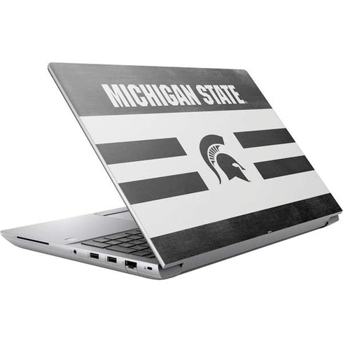 Michigan State University Black and White Stripes HP ZBook Fury 16 G10 Skin