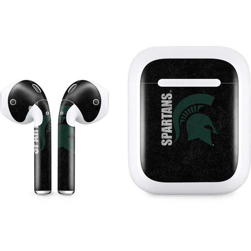 Michigan State University Bold Spartans Logo Apple AirPods Skin
