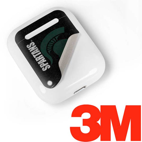 Michigan State University Bold Spartans Logo Apple AirPods Skin