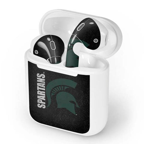 Michigan State University Bold Spartans Logo Apple AirPods Skin