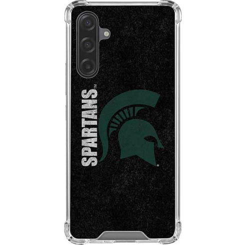 Michigan State University Bold Spartans Logo Galaxy A17 Clear Case