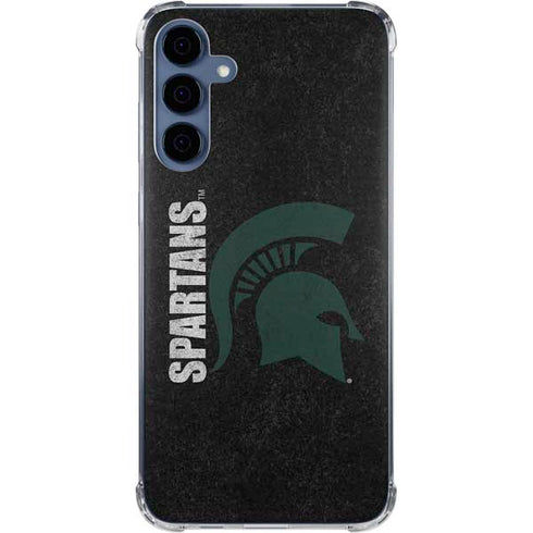 Michigan State University Bold Spartans Logo Galaxy A35 5G Clear Case