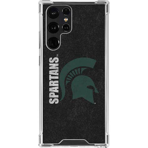 Michigan State University Bold Spartans Logo Galaxy S23 Ultra Clear Case
