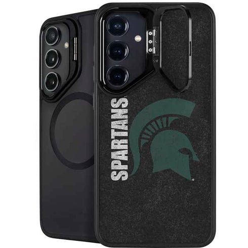Michigan State University Bold Spartans Logo Galaxy S25 Kickstand Case