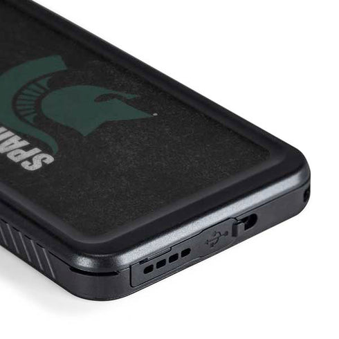Michigan State University Bold Spartans Logo Galaxy S24 Plus Waterproof Case