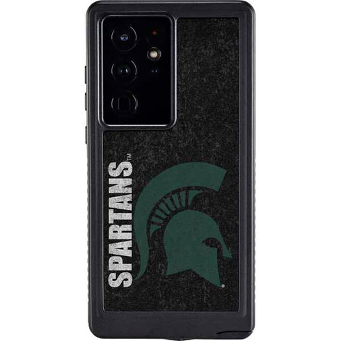 Michigan State University Bold Spartans Logo Galaxy S24 Ultra Waterproof Case