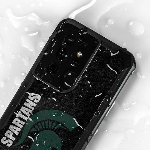 Michigan State University Bold Spartans Logo Galaxy S24 Ultra Waterproof Case