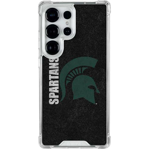 Michigan State University Bold Spartans Logo Galaxy S25 Ultra Clear Case
