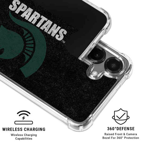 Michigan State University Bold Spartans Logo Galaxy S26 Plus Clear Case