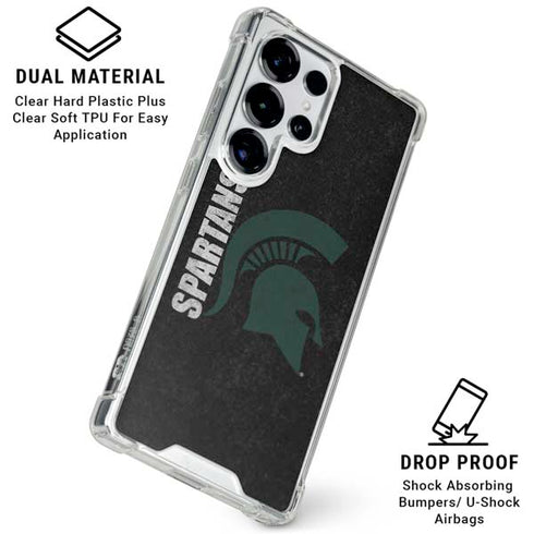 Michigan State University Bold Spartans Logo Galaxy S26 Ultra Clear Case