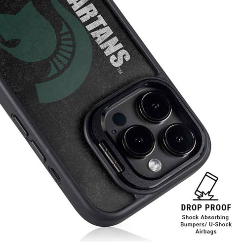 Michigan State University Bold Spartans Logo iPhone 13 Pro Kickstand Case