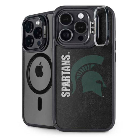 Michigan State University Bold Spartans Logo iPhone 13 Pro Max Kickstand Case