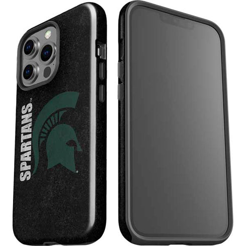 Michigan State University Bold Spartans Logo iPhone 15 Pro Impact Case