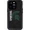 Michigan State University Bold Spartans Logo iPhone 15 Pro Waterproof Case